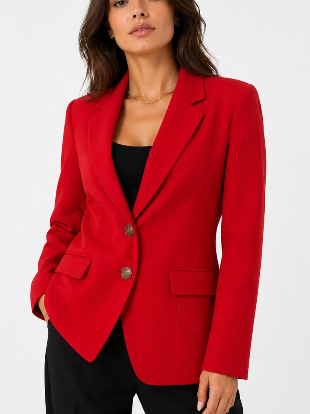 Vintage 80s PENDLETON 100% Wool Red Blazer Jacket S/M